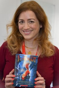 Inbali with one of her 'Foxcraft' books.